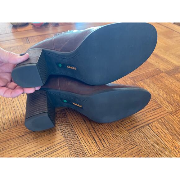 Timberland Atlantic Heights Covered Gore Chelsea Boots in brown leather. 9 - Picture 9 of 10